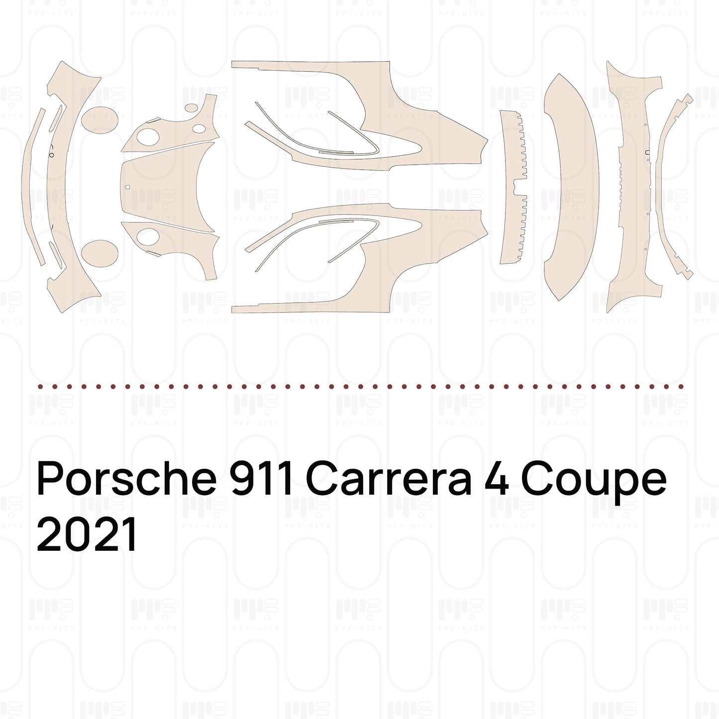 Pre-Cut PPF Porsche 911 Carrera 4 Coupe 2021