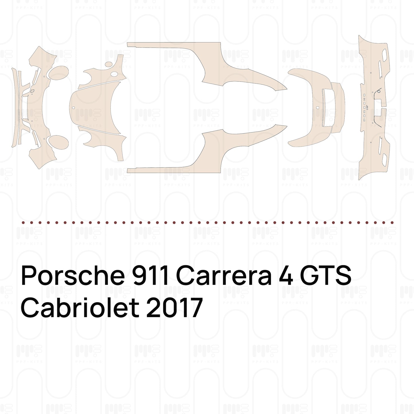 Pre-Cut PPF Porsche 911 Carrera 4 GTS Cabriolet 2017