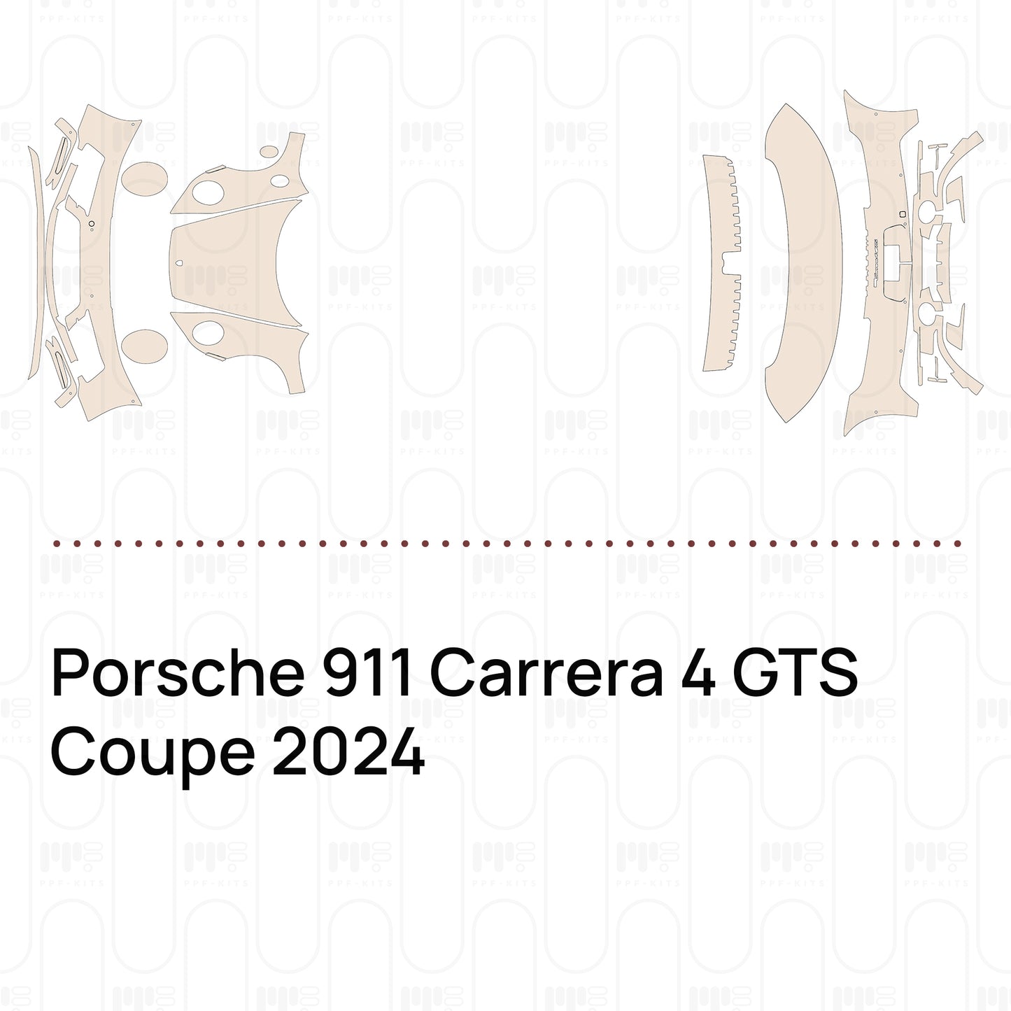 Pre-Cut PPF Porsche 911 Carrera 4 GTS Coupe 2024