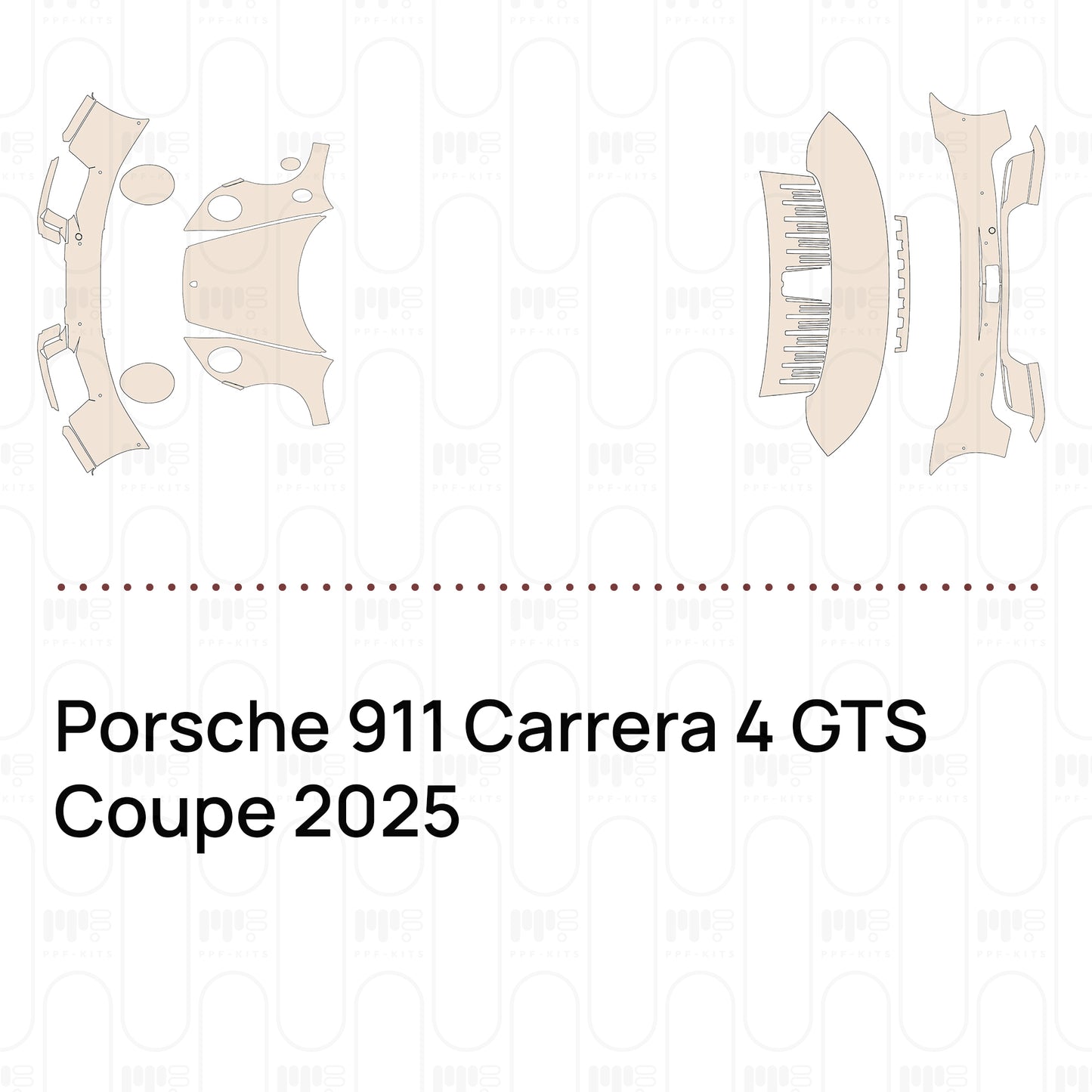 Pre-Cut PPF Porsche 911 Carrera 4 GTS Coupe 2025