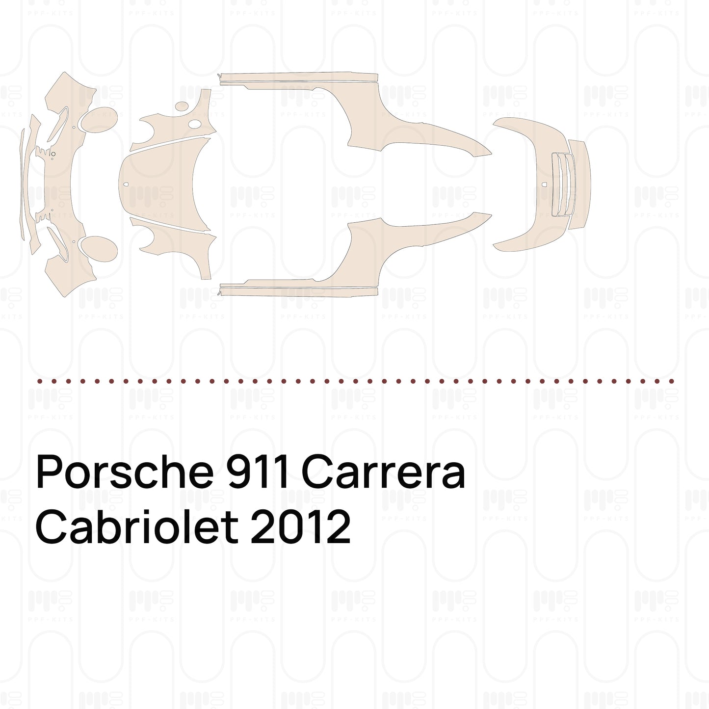 Pre-Cut PPF Porsche 911 Carrera Cabriolet 2012