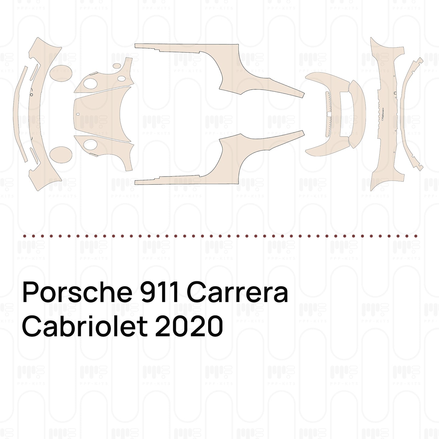 Pre-Cut PPF Porsche 911 Carrera Cabriolet 2020