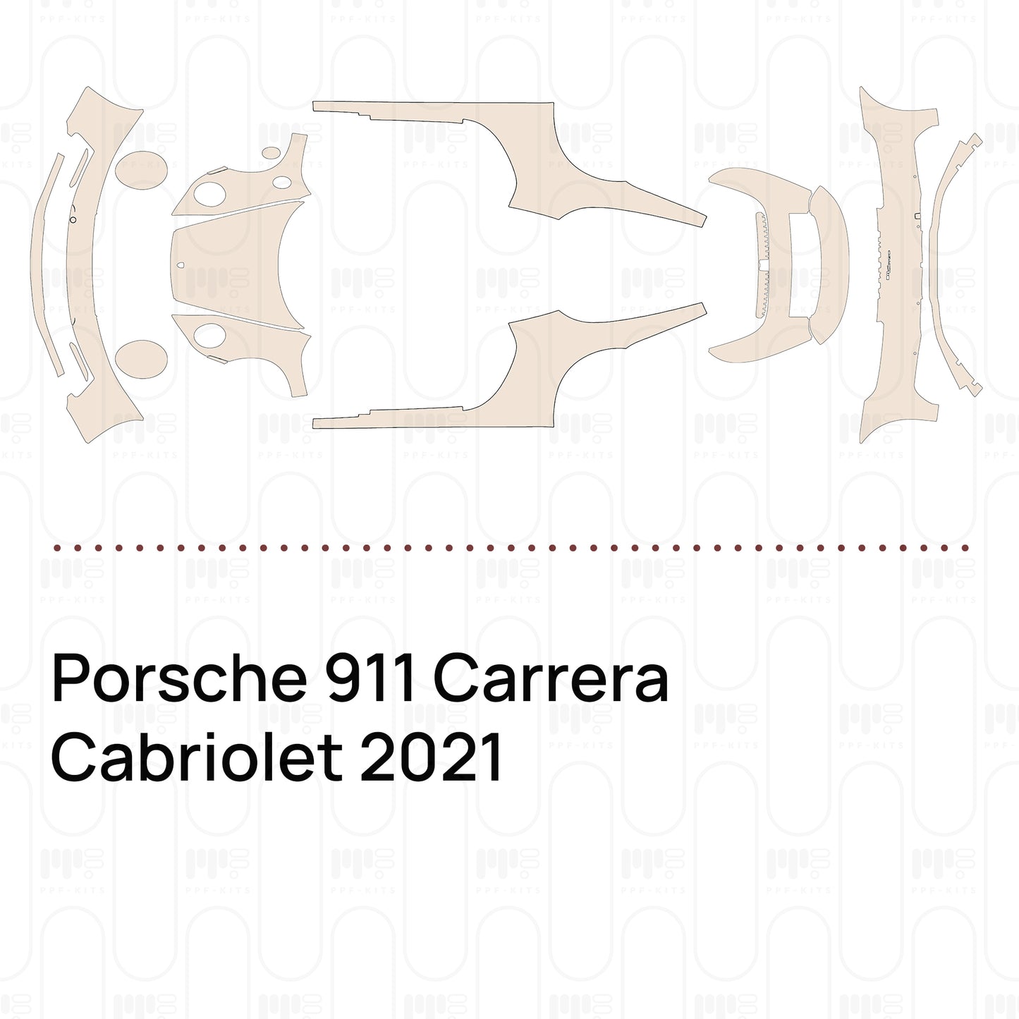 Pre-Cut PPF Porsche 911 Carrera Cabriolet 2021