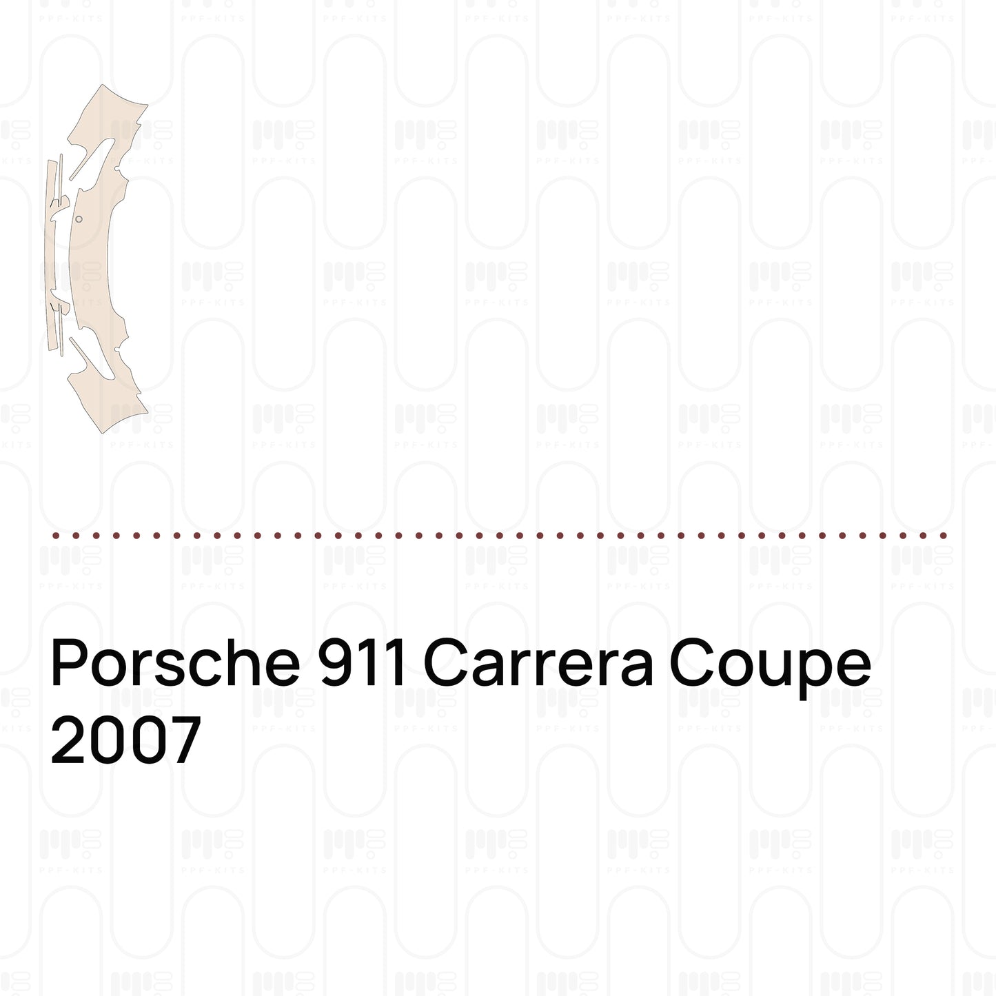 Pre-Cut PPF Porsche 911 Carrera Coupe 2007