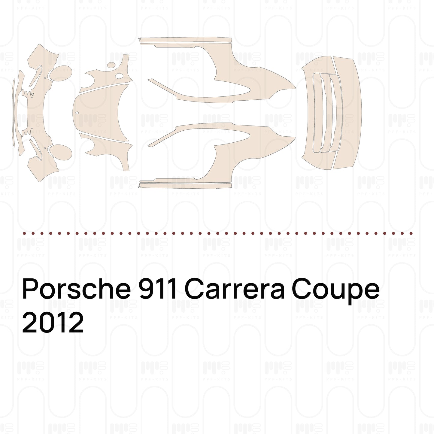 Pre-Cut PPF Porsche 911 Carrera Coupe 2012