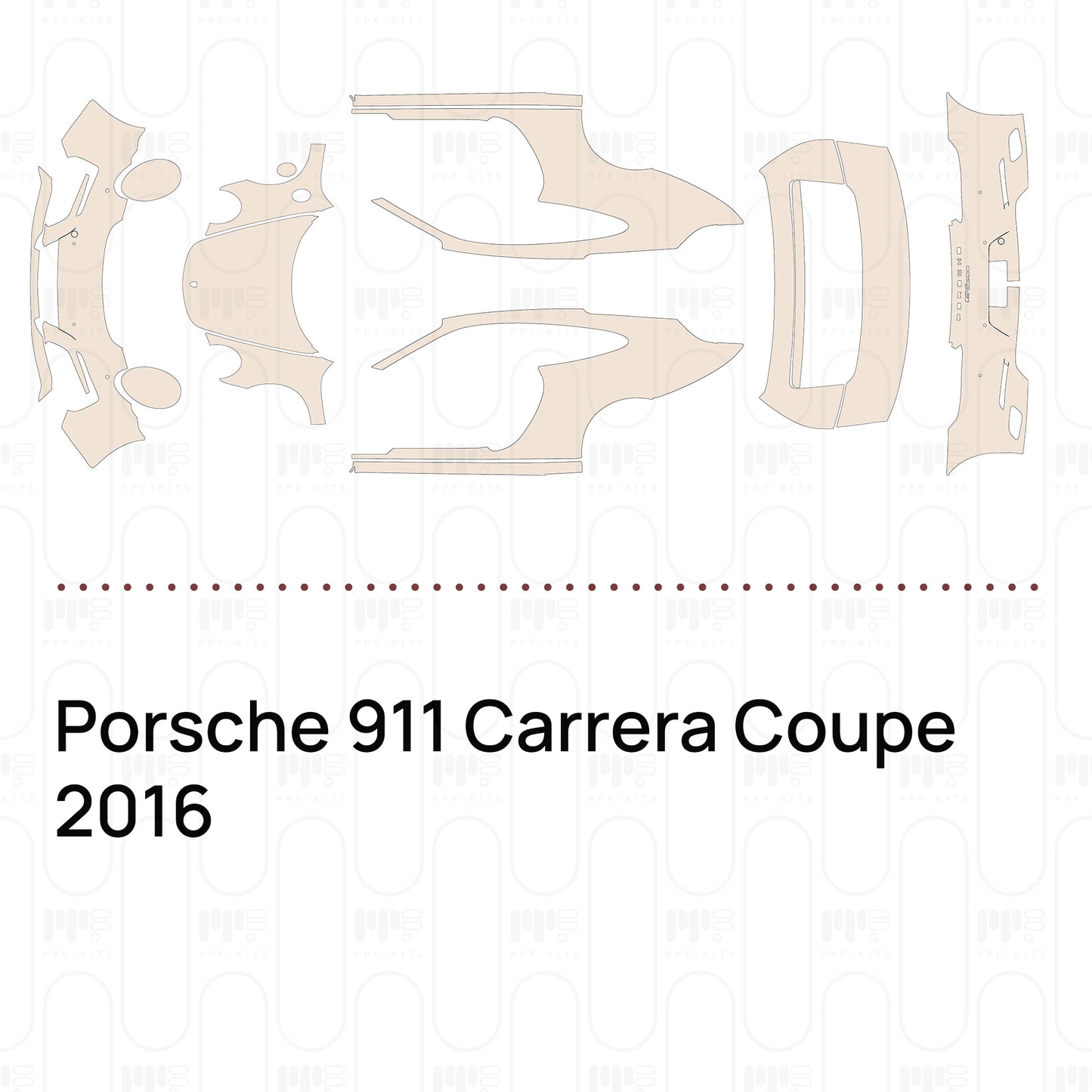 Pre-Cut PPF Porsche 911 Carrera Coupe 2016