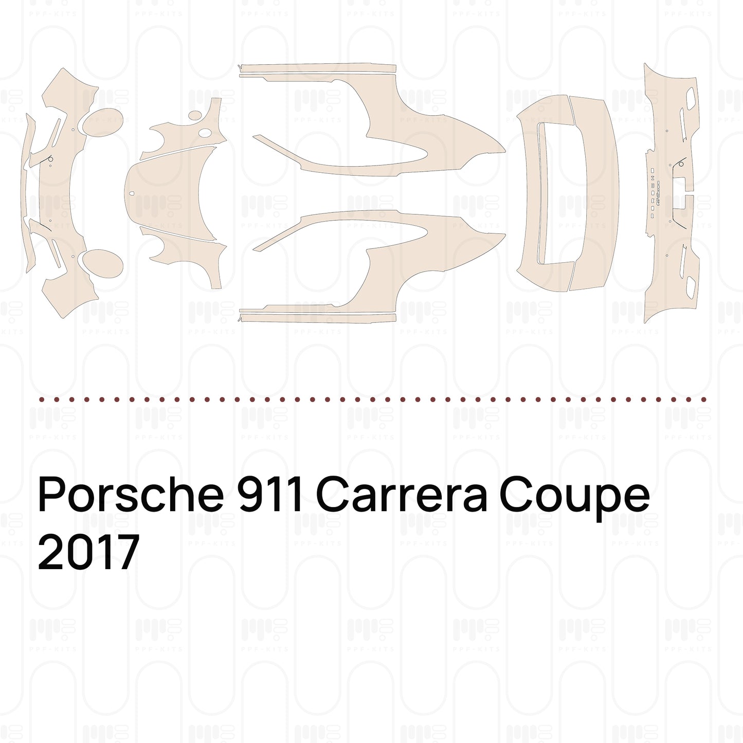 Pre-Cut PPF Porsche 911 Carrera Coupe 2017