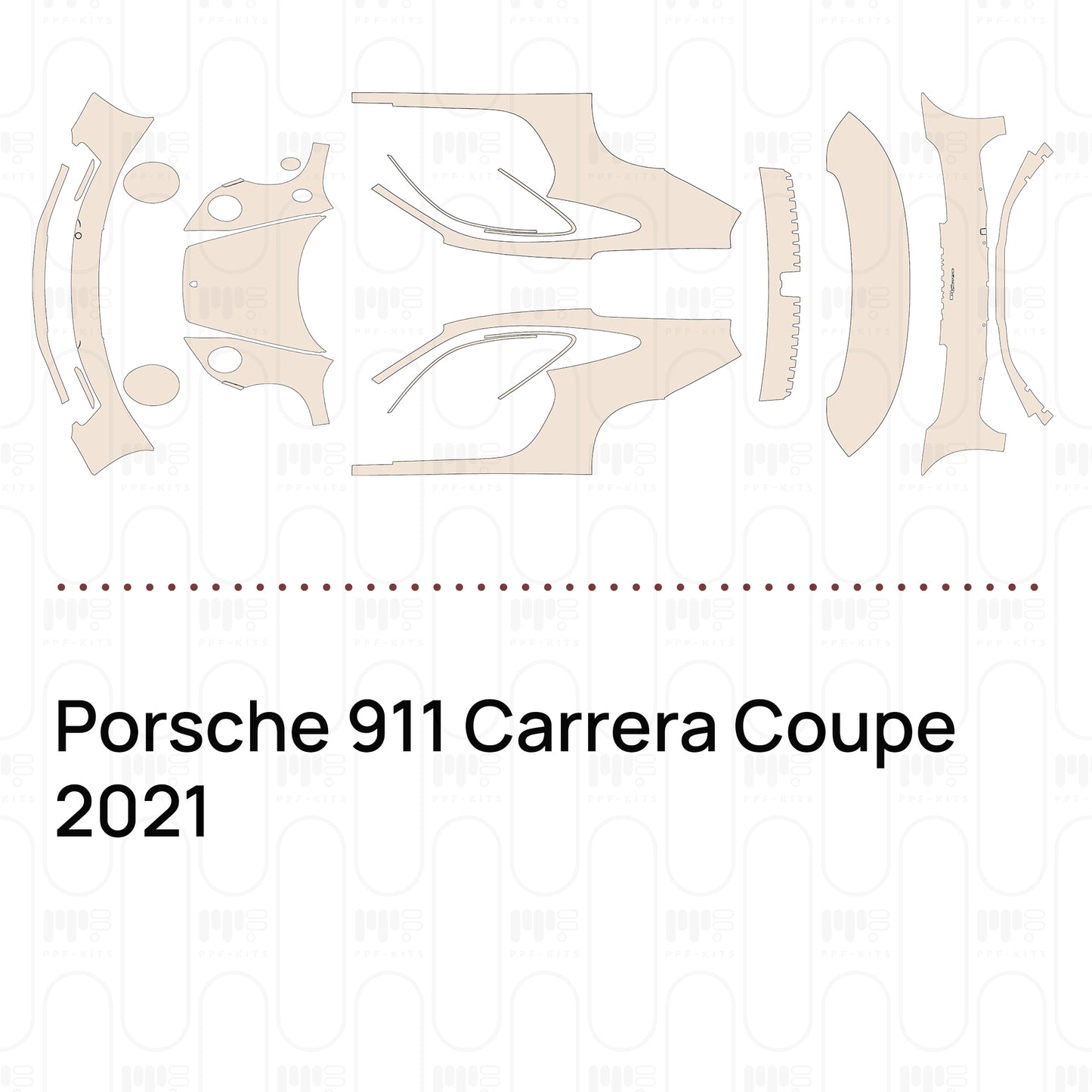 Pre-Cut PPF Porsche 911 Carrera Coupe 2021