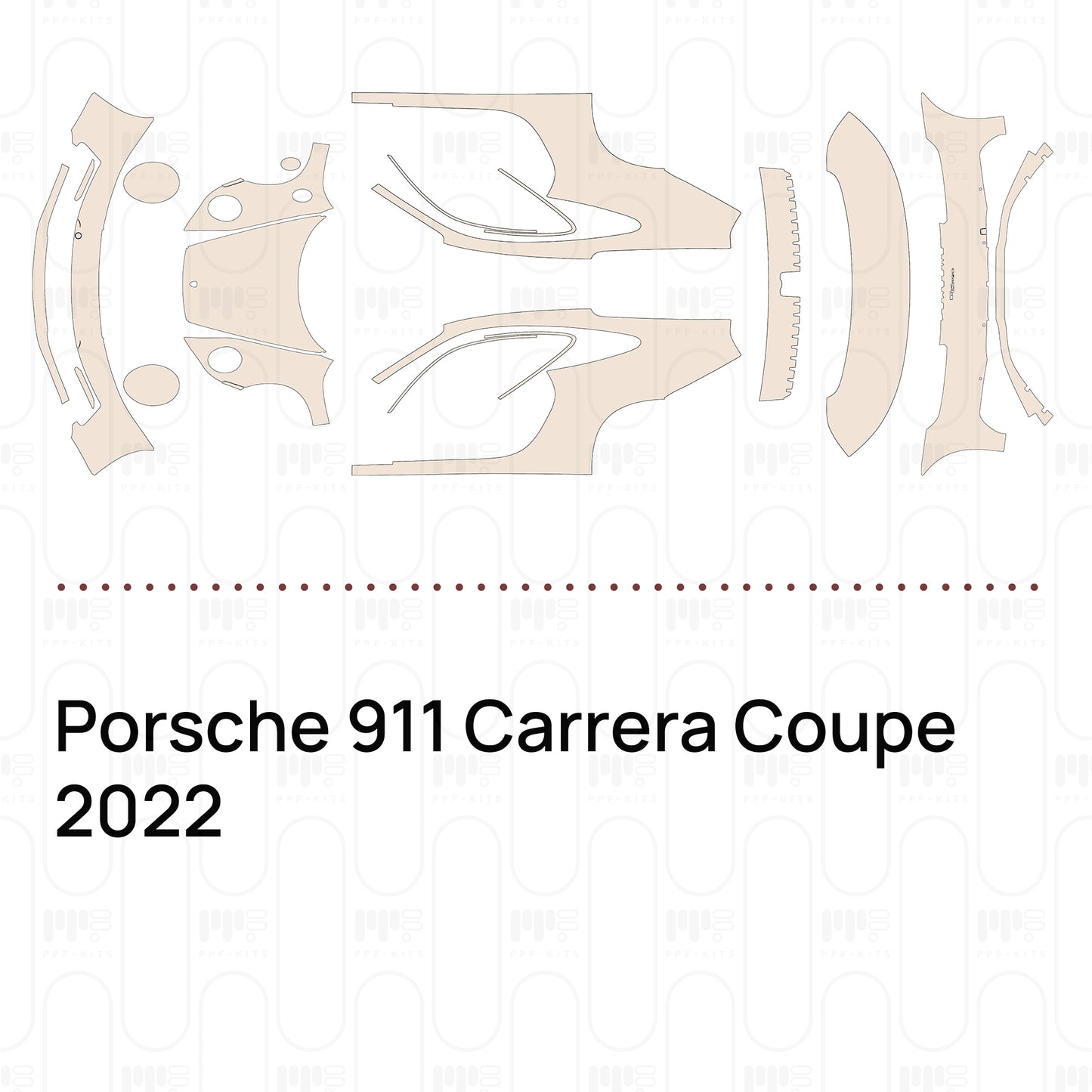 Pre-Cut PPF Porsche 911 Carrera Coupe 2022