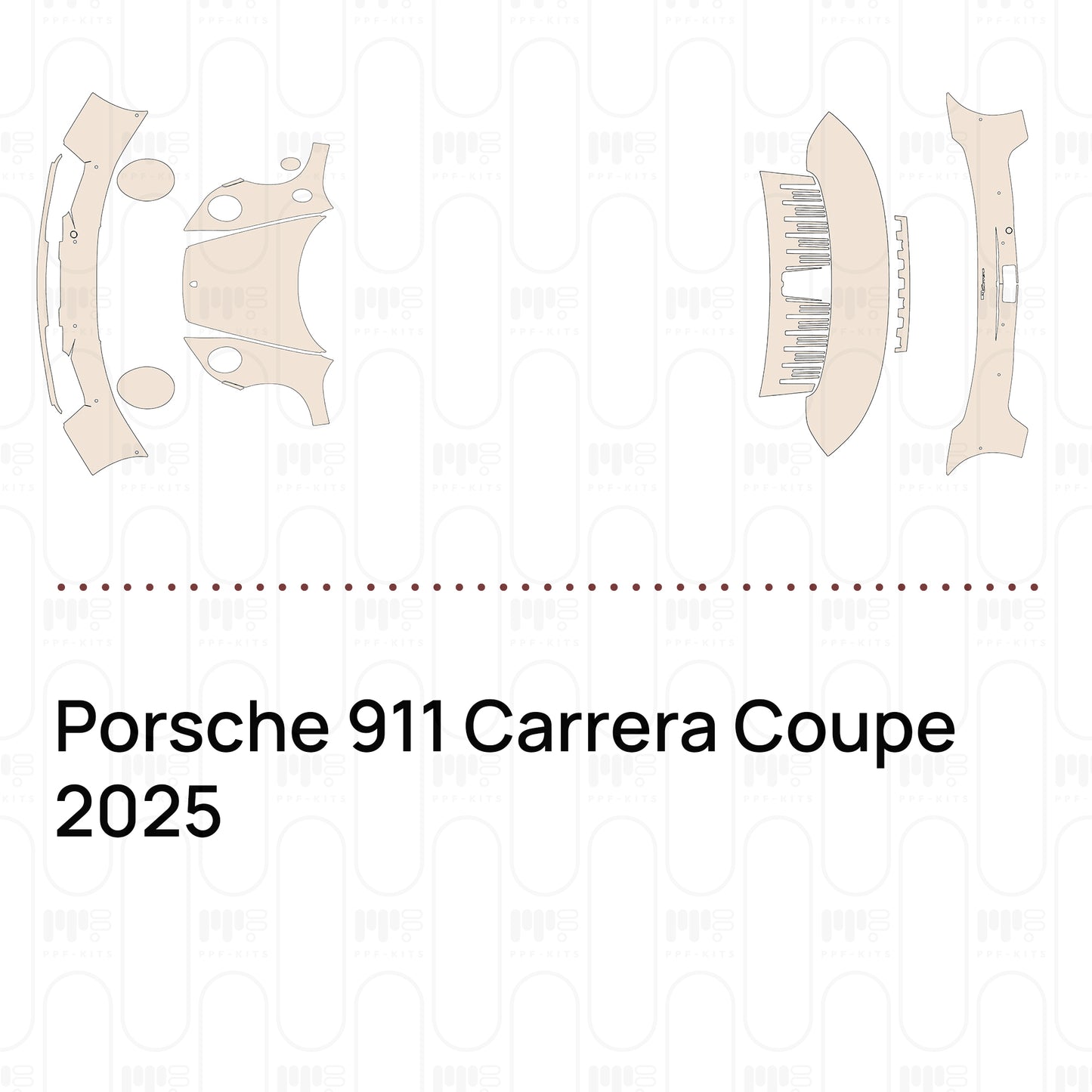 Pre-Cut PPF Porsche 911 Carrera Coupe 2025