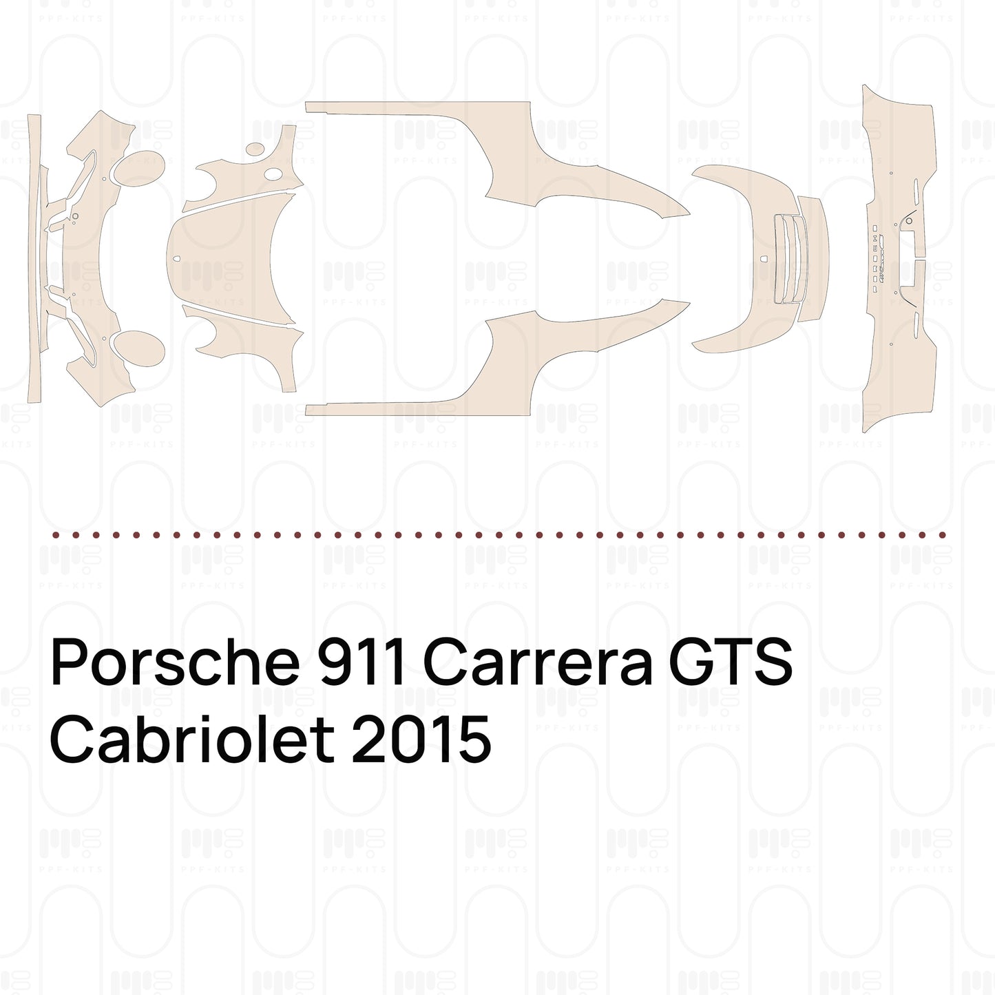 Pre-Cut PPF Porsche 911 Carrera GTS Cabriolet 2015