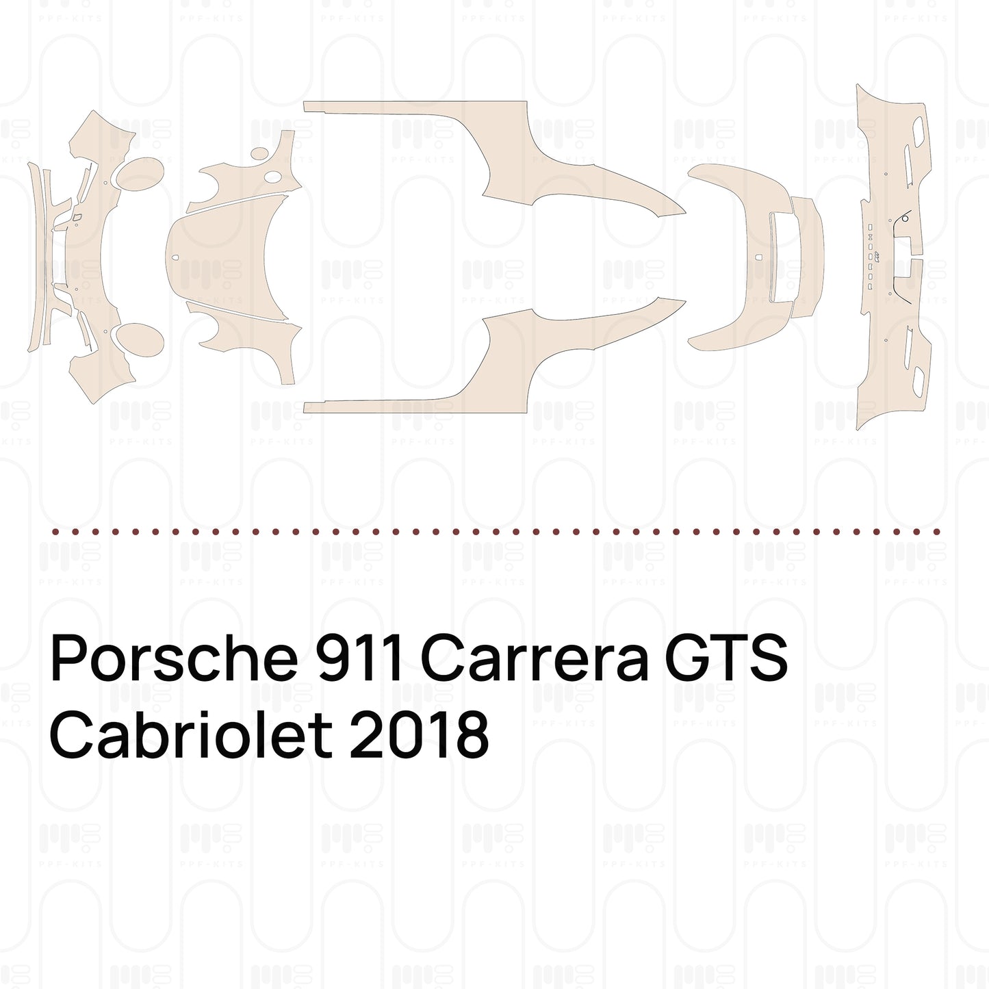 Pre-Cut PPF Porsche 911 Carrera GTS Cabriolet 2018