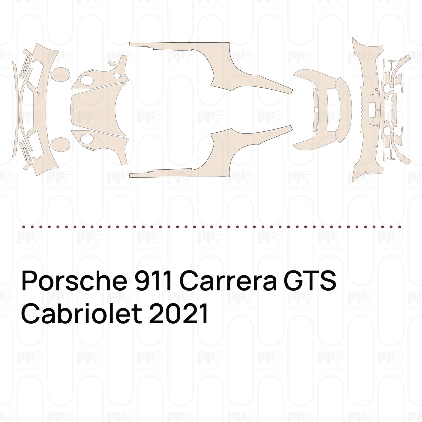 Pre-Cut PPF Porsche 911 Carrera GTS Cabriolet 2021