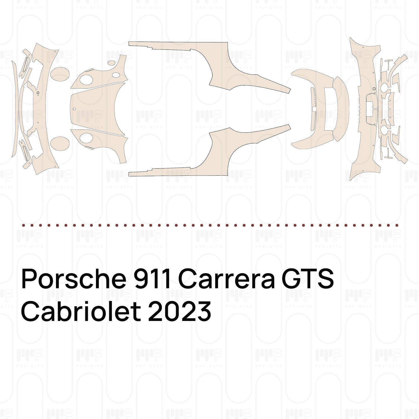 Pre-Cut PPF Porsche 911 Carrera GTS Cabriolet 2023
