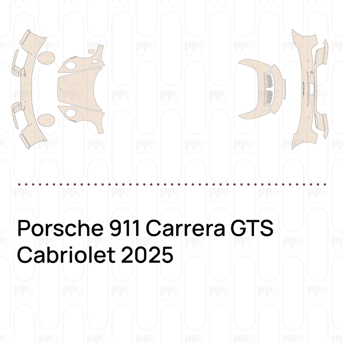 Pre-Cut PPF Porsche 911 Carrera GTS Cabriolet 2025
