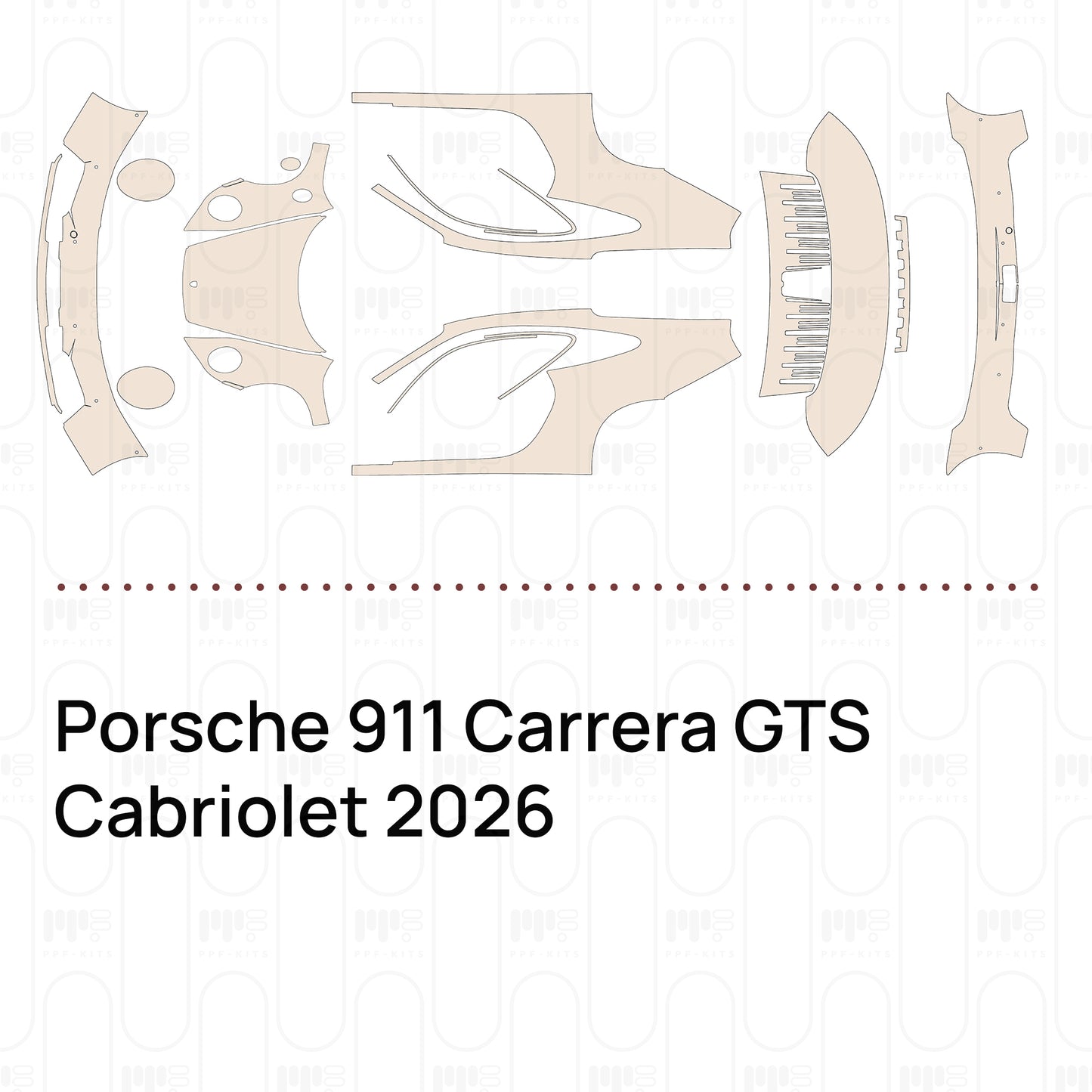 Pre-Cut PPF Porsche 911 Carrera GTS Cabriolet 2026