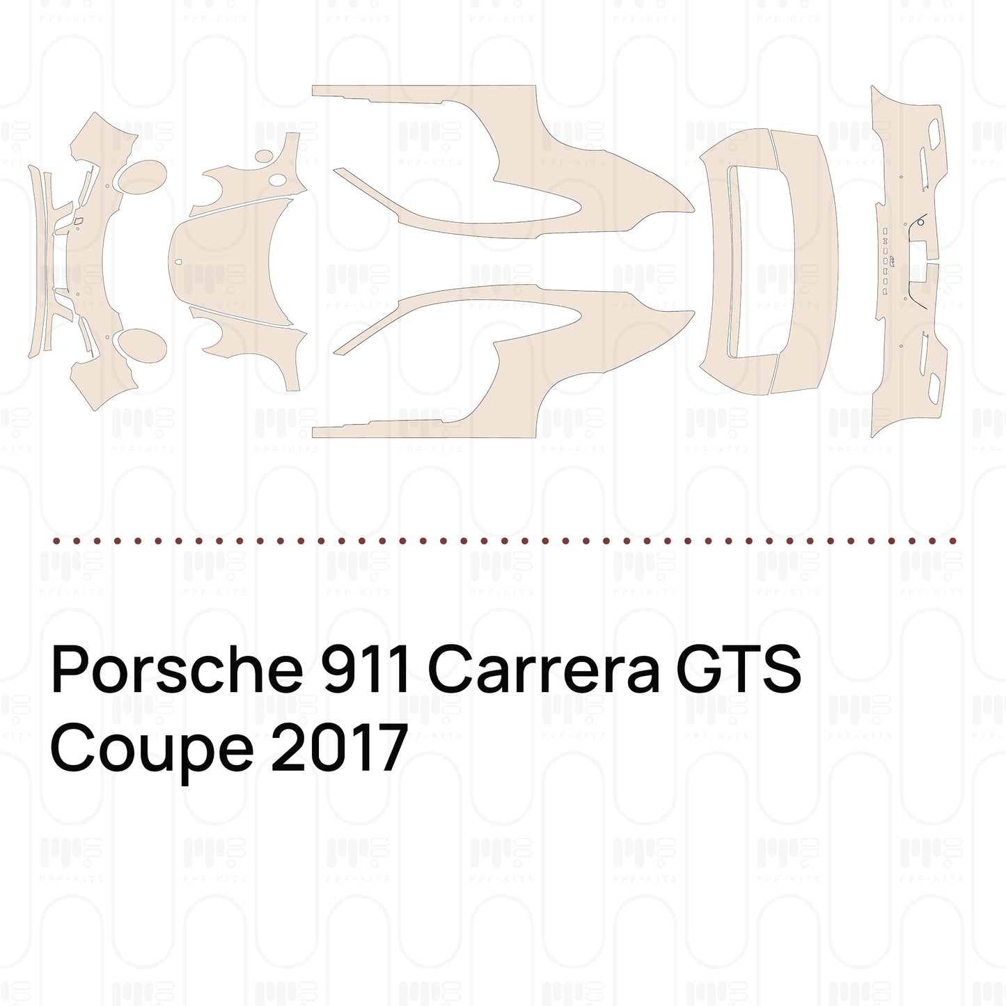 Pre-Cut PPF Porsche 911 Carrera GTS Coupe 2017