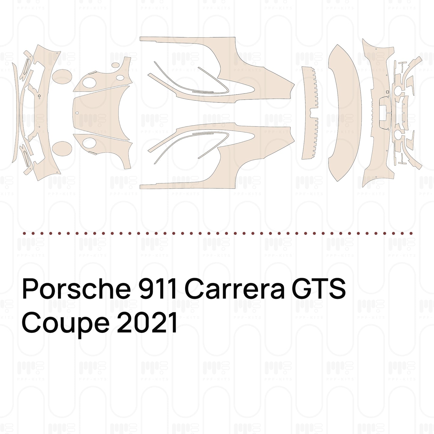 Pre-Cut PPF Porsche 911 Carrera GTS Coupe 2021