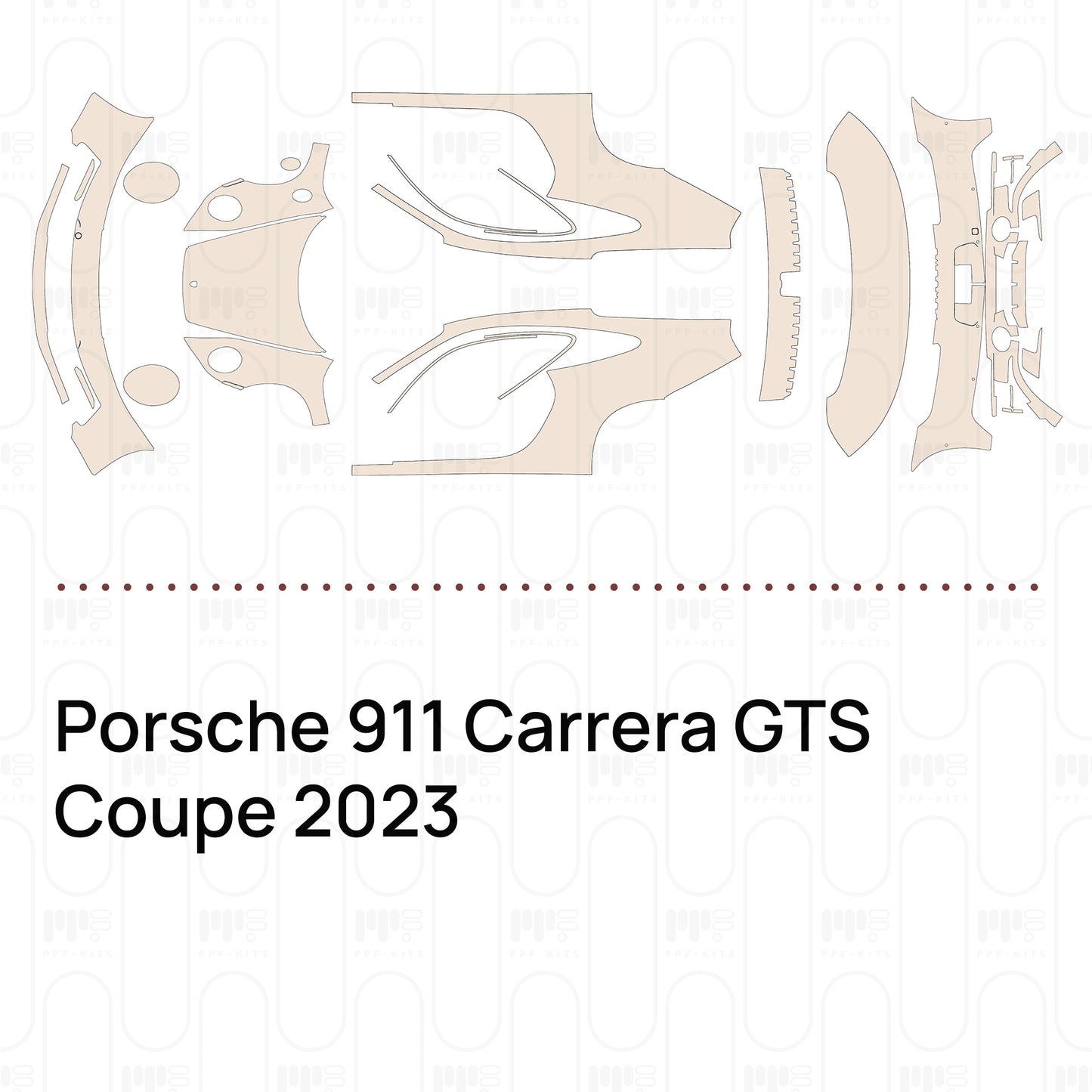 Pre-Cut PPF Porsche 911 Carrera GTS Coupe 2023