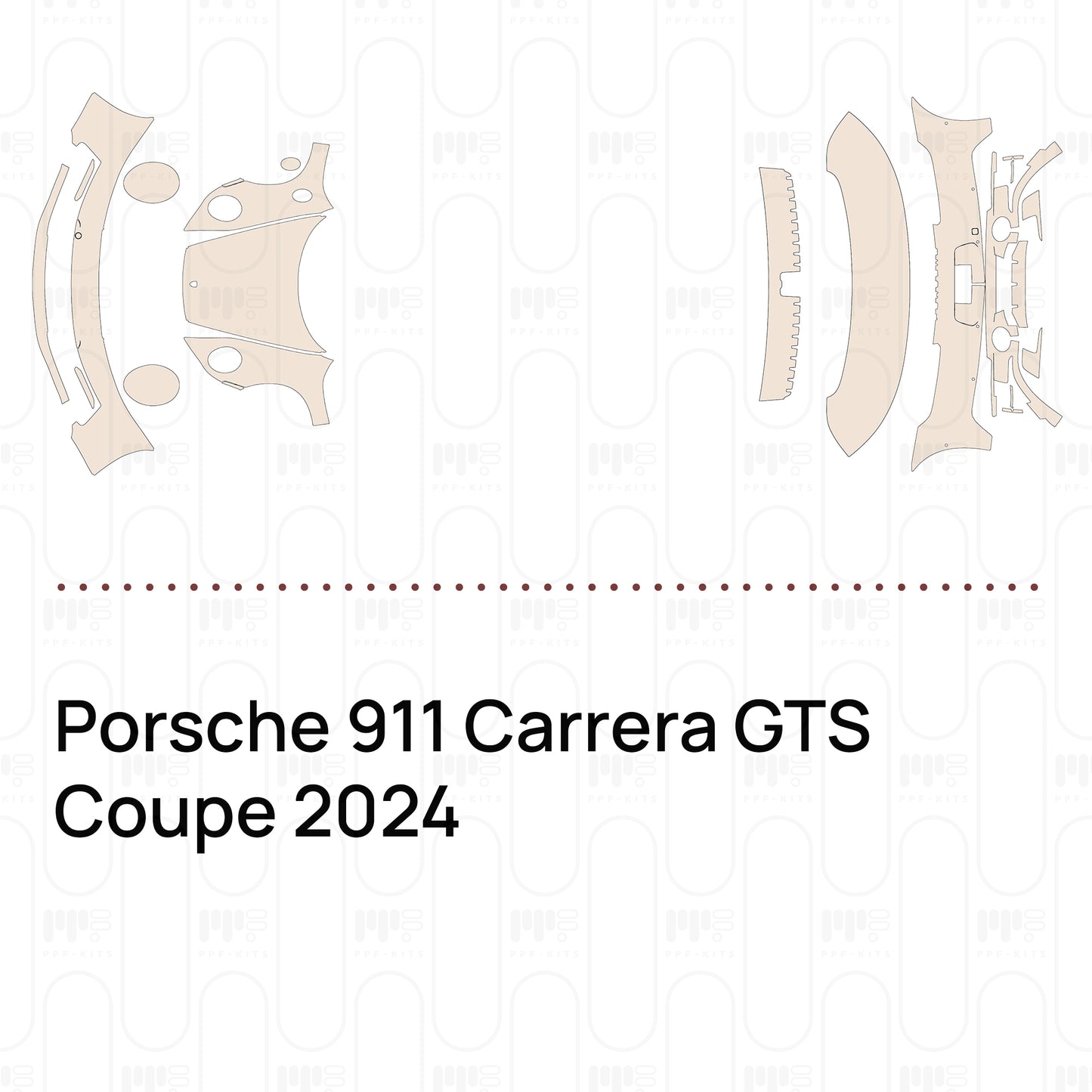 Pre-Cut PPF Porsche 911 Carrera GTS Coupe 2024
