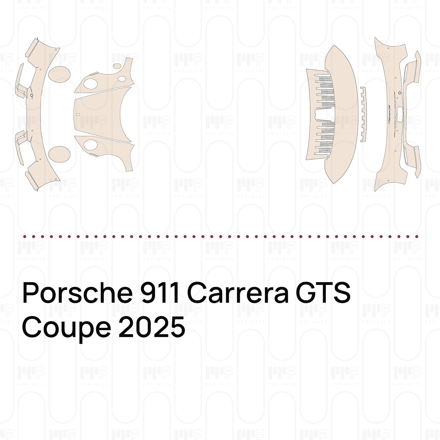 Pre-Cut PPF Porsche 911 Carrera GTS Coupe 2025