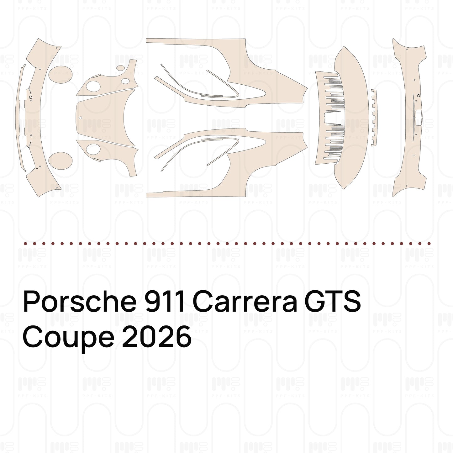 Pre-Cut PPF Porsche 911 Carrera GTS Coupe 2026