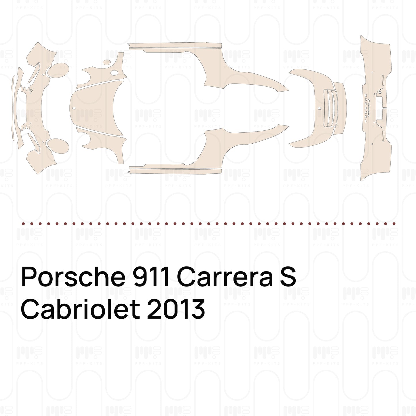 Pre-Cut PPF Porsche 911 Carrera S Cabriolet 2013