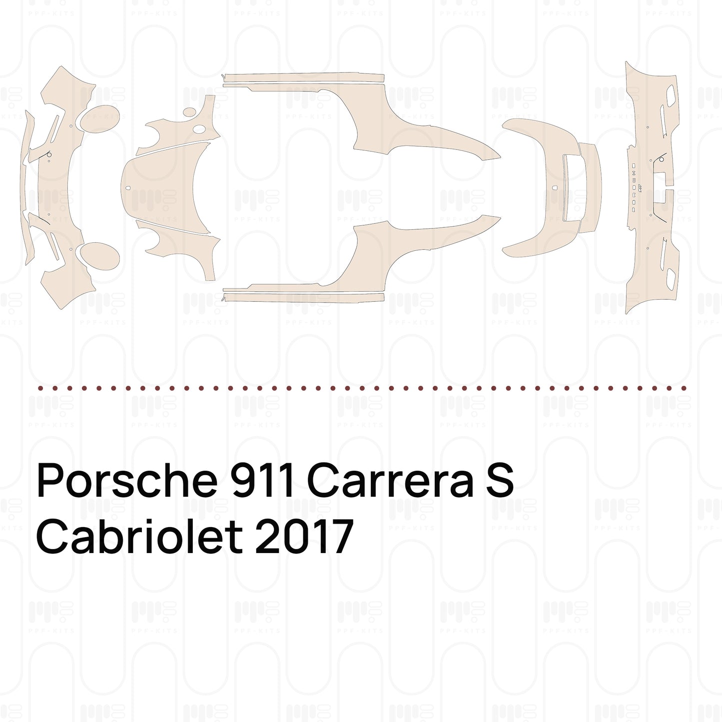 Pre-Cut PPF Porsche 911 Carrera S Cabriolet 2017