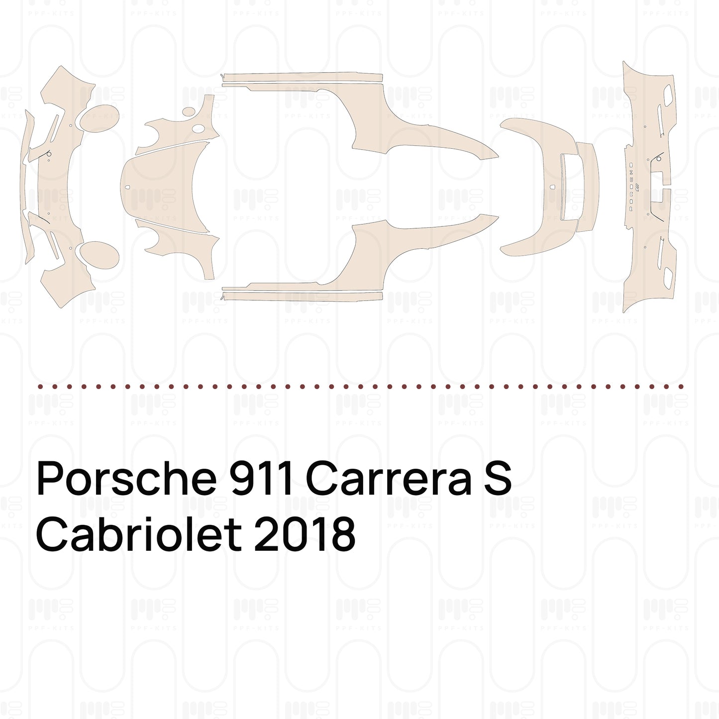 Pre-Cut PPF Porsche 911 Carrera S Cabriolet 2018