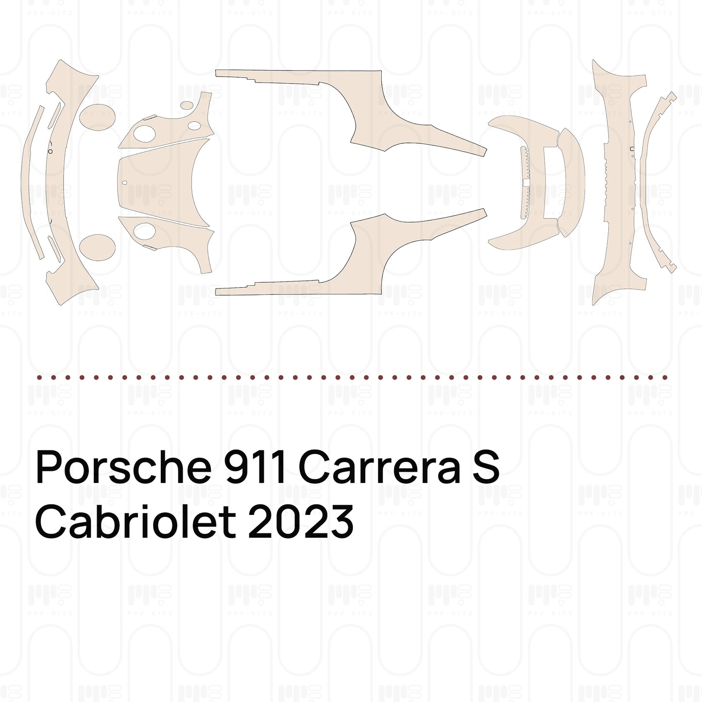 Pre-Cut PPF Porsche 911 Carrera S Cabriolet 2023