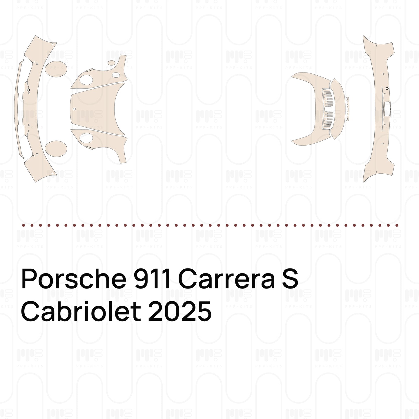 Pre-Cut PPF Porsche 911 Carrera S Cabriolet 2025