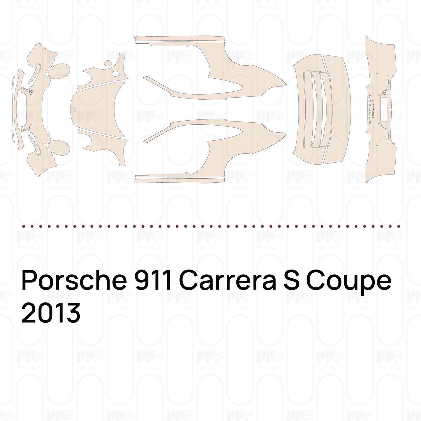 Pre-Cut PPF Porsche 911 Carrera S Coupe 2013