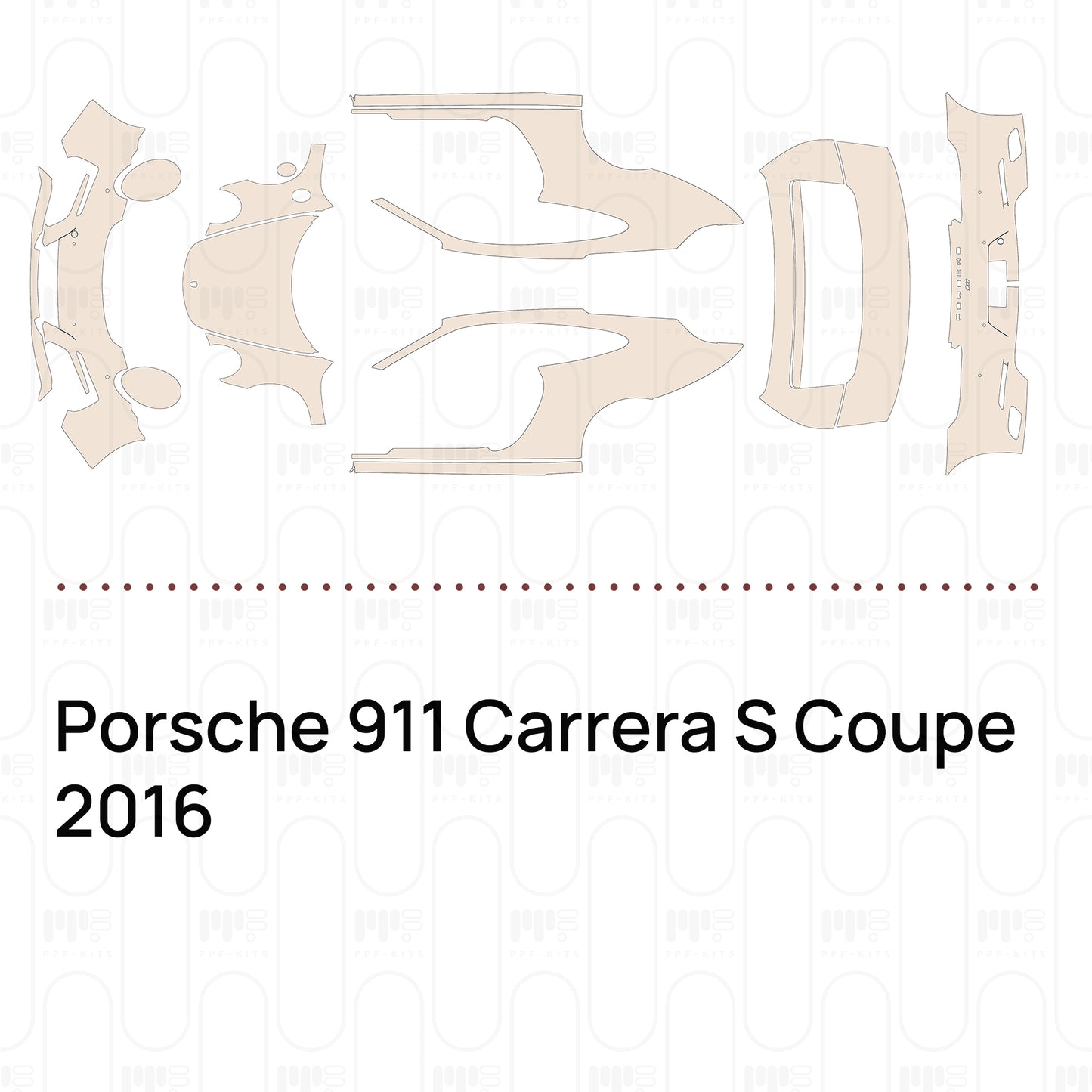 Pre-Cut PPF Porsche 911 Carrera S Coupe 2016