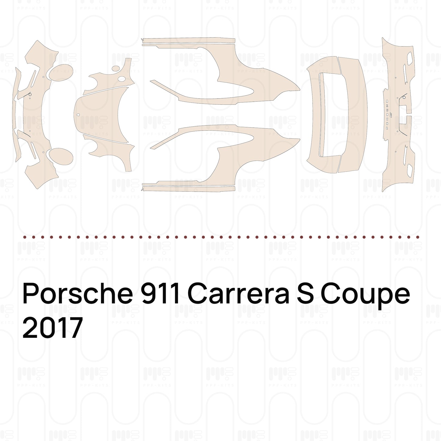 Pre-Cut PPF Porsche 911 Carrera S Coupe 2017