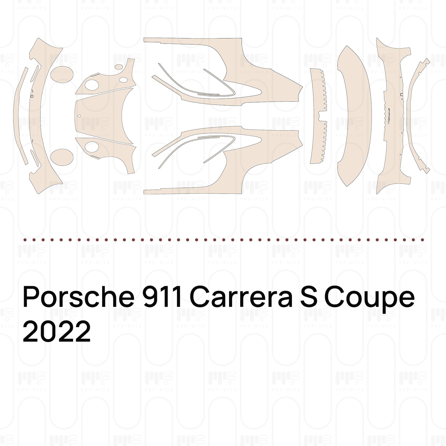 Pre-Cut PPF Porsche 911 Carrera S Coupe 2022