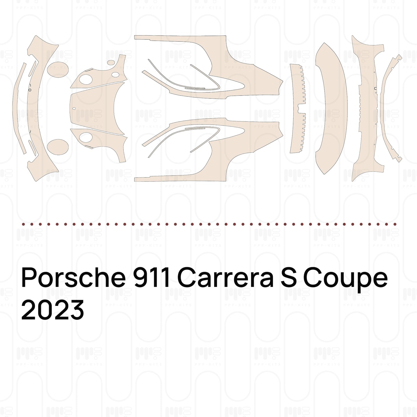 Pre-Cut PPF Porsche 911 Carrera S Coupe 2023