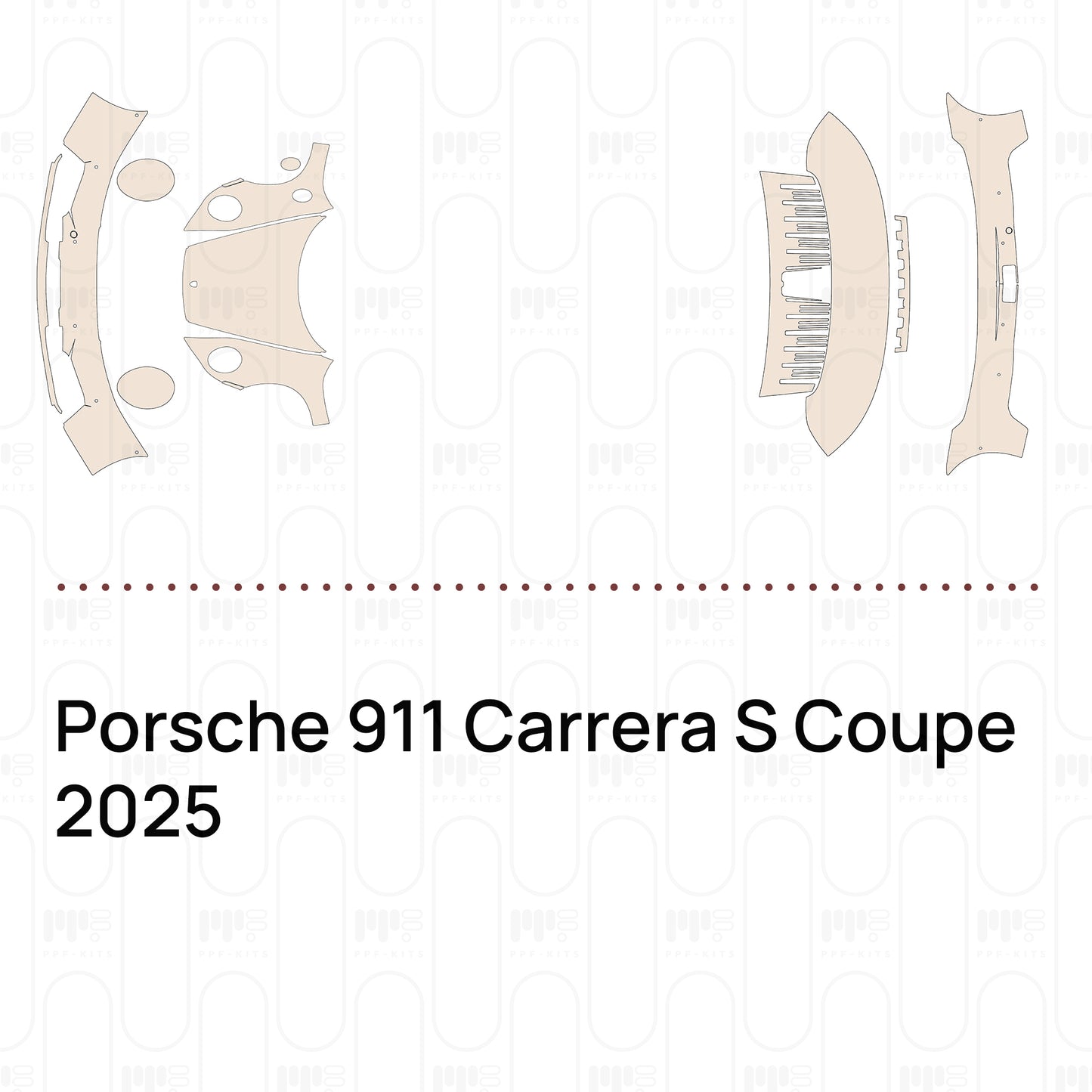 Pre-Cut PPF Porsche 911 Carrera S Coupe 2025