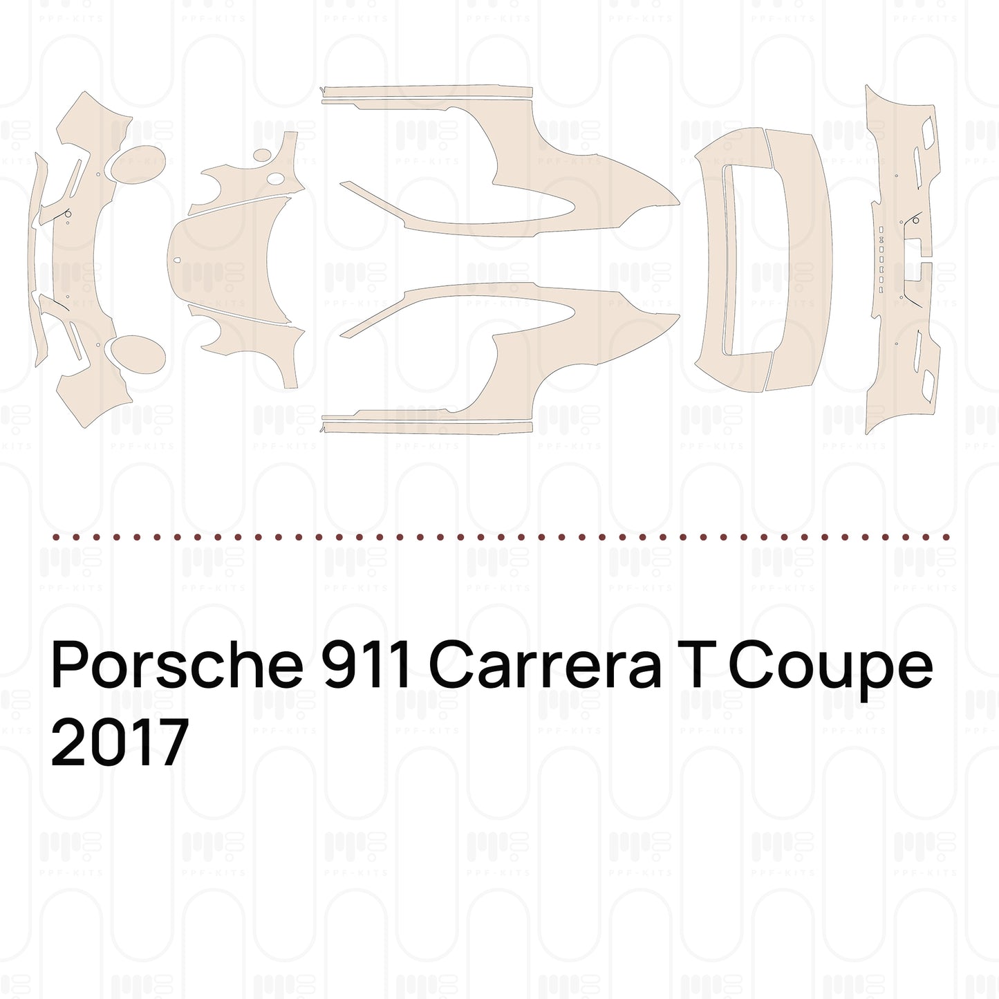 Pre-Cut PPF Porsche 911 Carrera T Coupe 2017