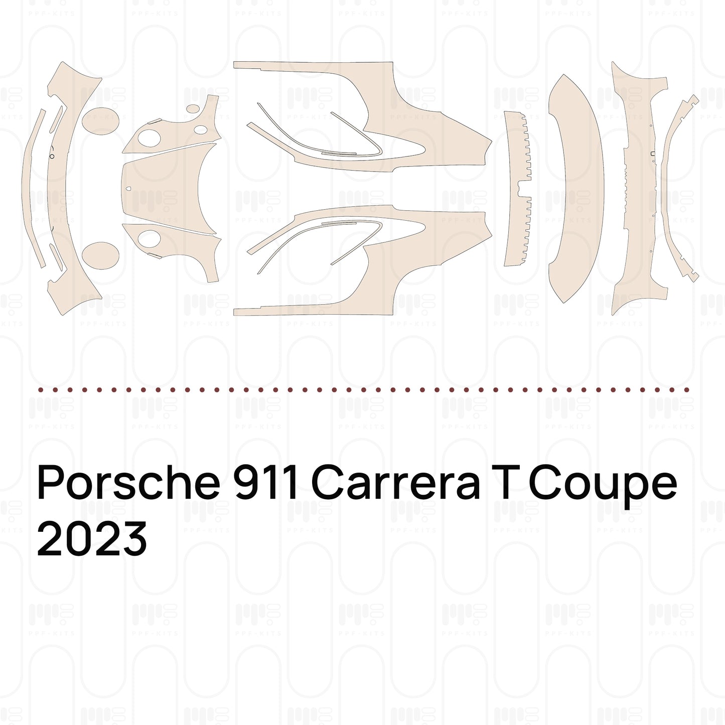 Pre-Cut PPF Porsche 911 Carrera T Coupe 2023