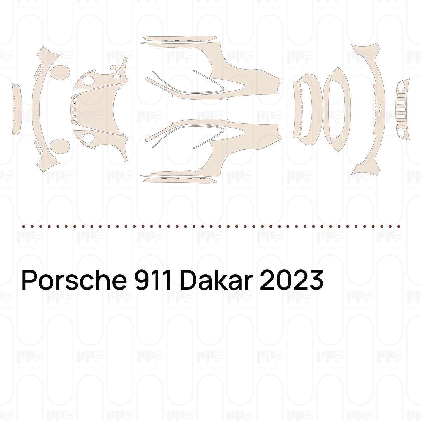 Pre-Cut PPF Porsche 911 Dakar 2023