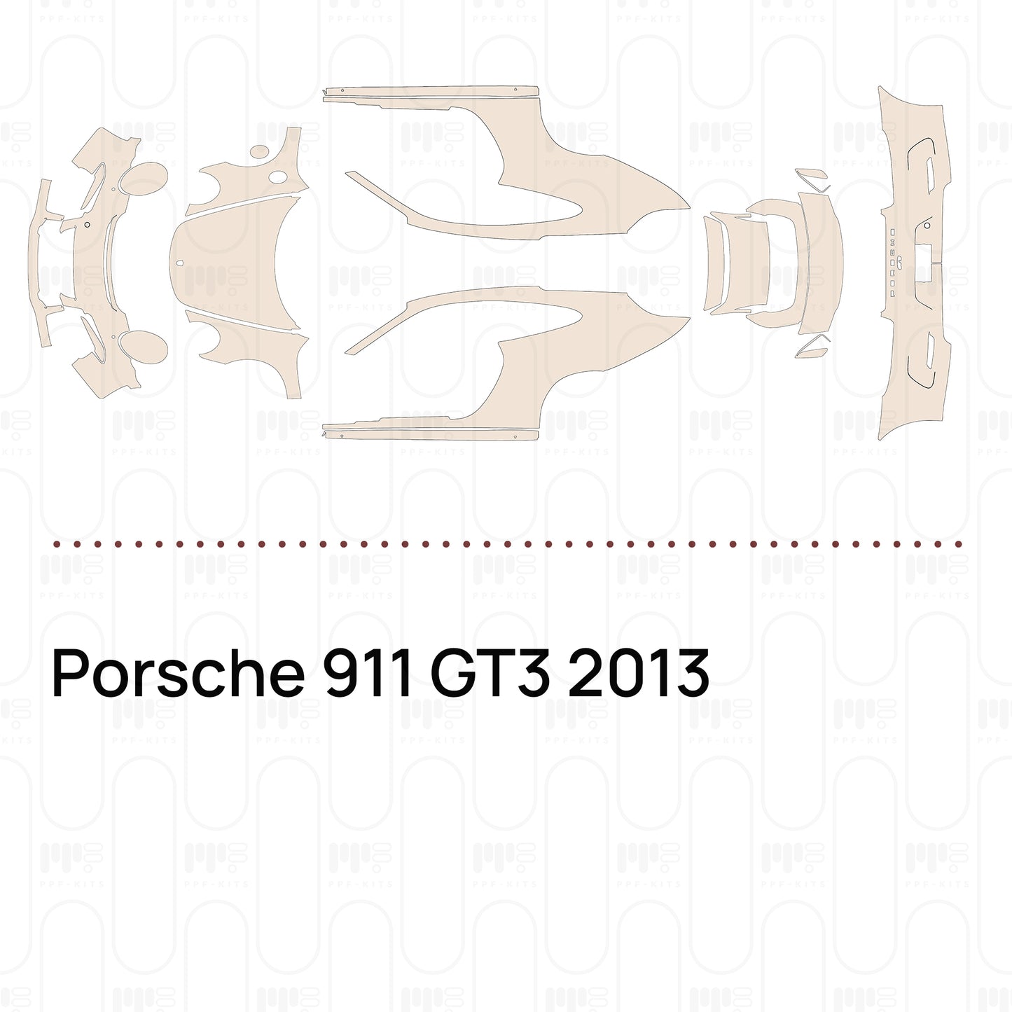 Pre-Cut PPF Porsche 911 GT3 2013