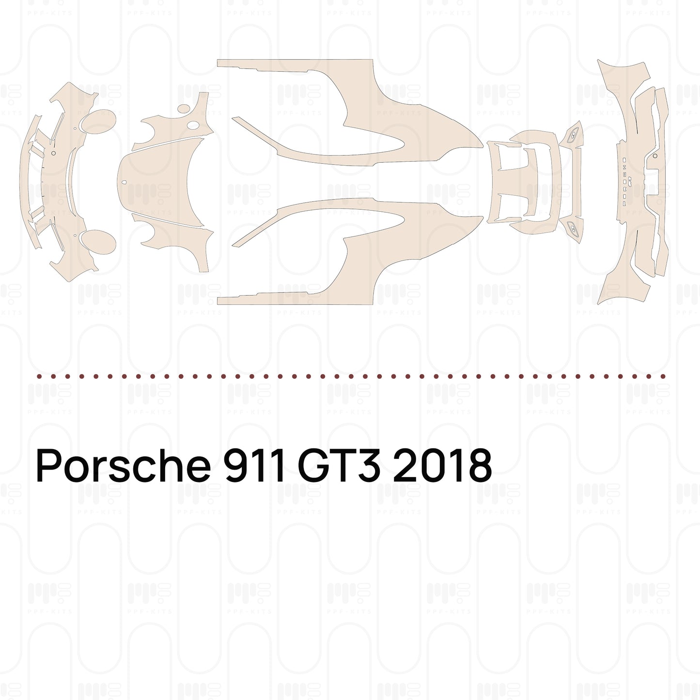 Pre-Cut PPF Porsche 911 GT3 2018