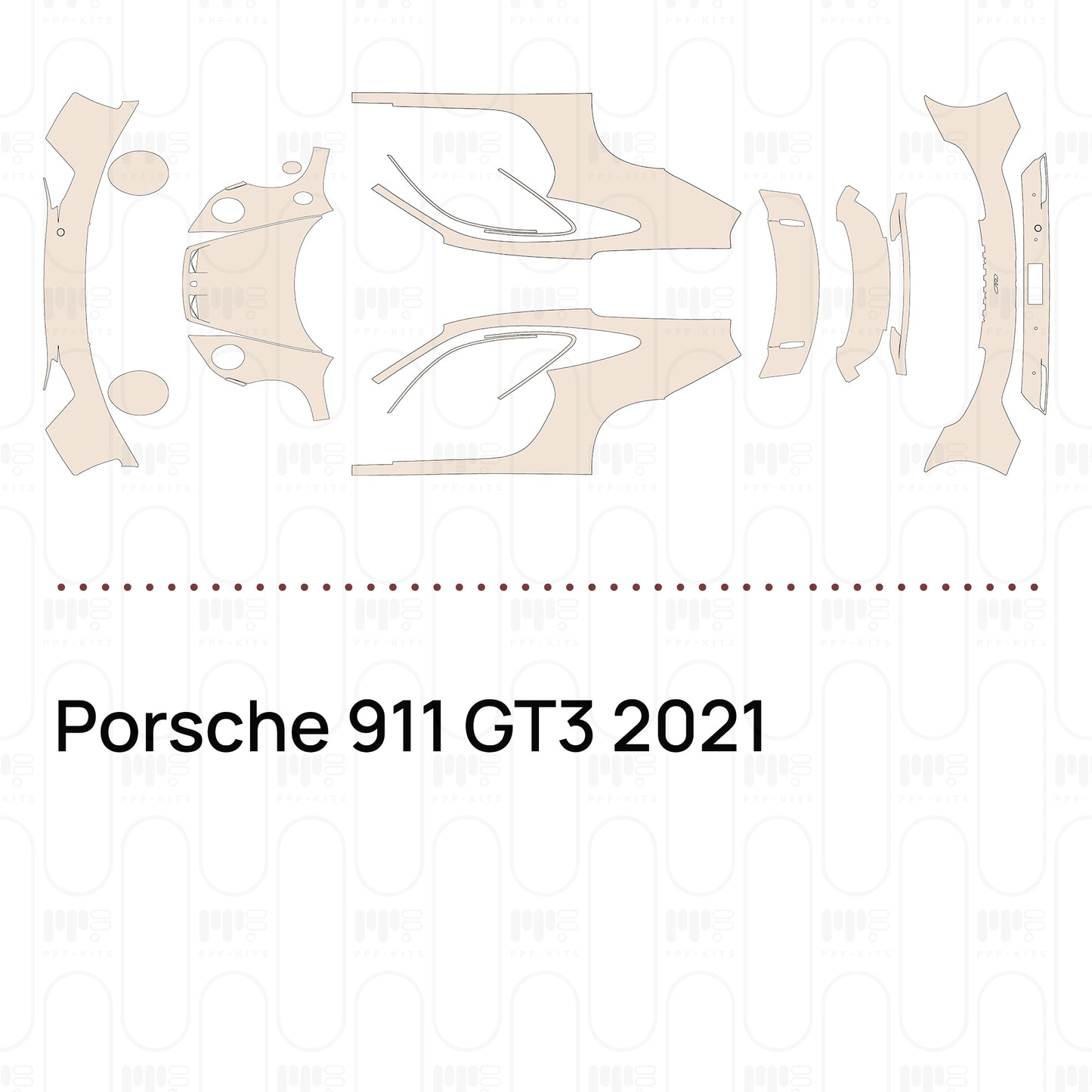 Pre-Cut PPF Porsche 911 GT3 2021