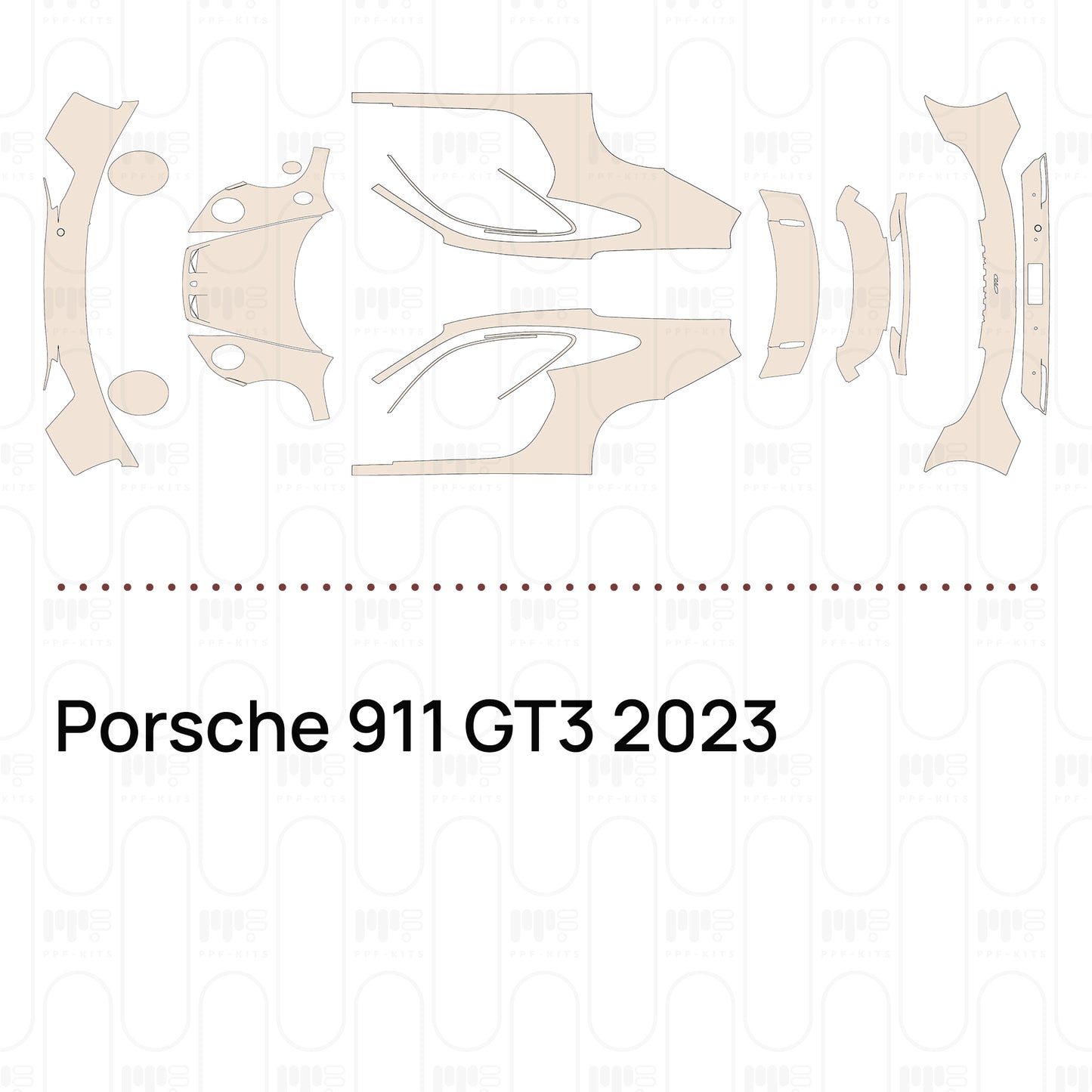Pre-Cut PPF Porsche 911 GT3 2023