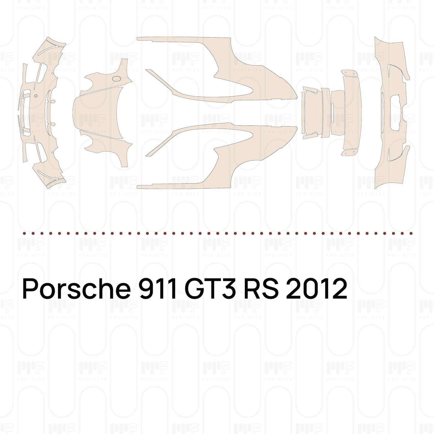 Pre-Cut PPF Porsche 911 GT3 RS 2012