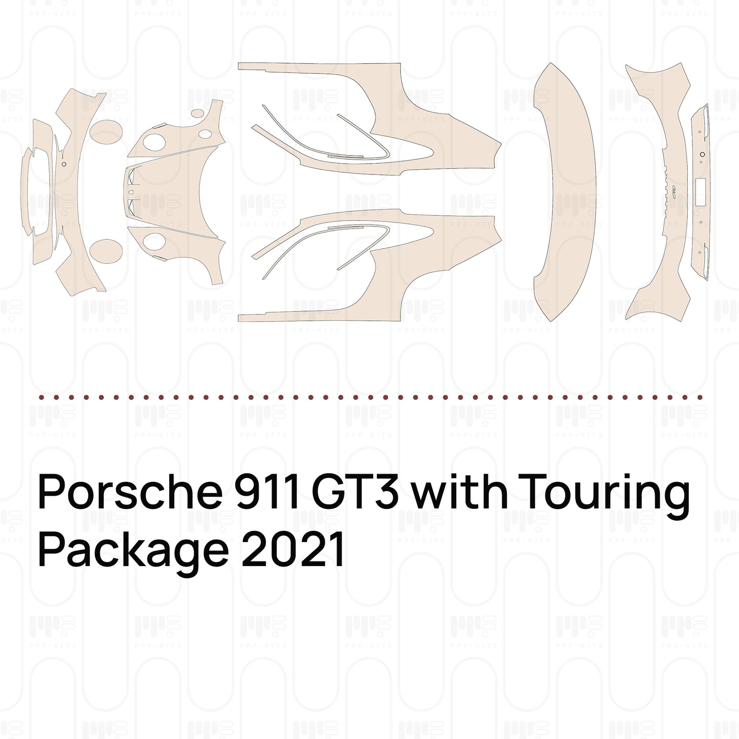 Pre-Cut PPF Porsche 911 GT3 with Touring Package 2021