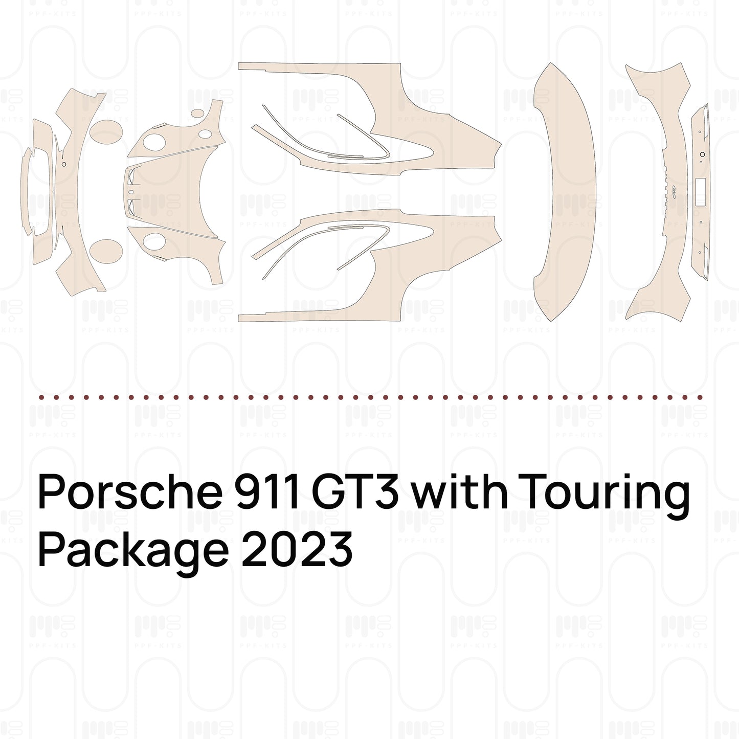Pre-Cut PPF Porsche 911 GT3 with Touring Package 2023