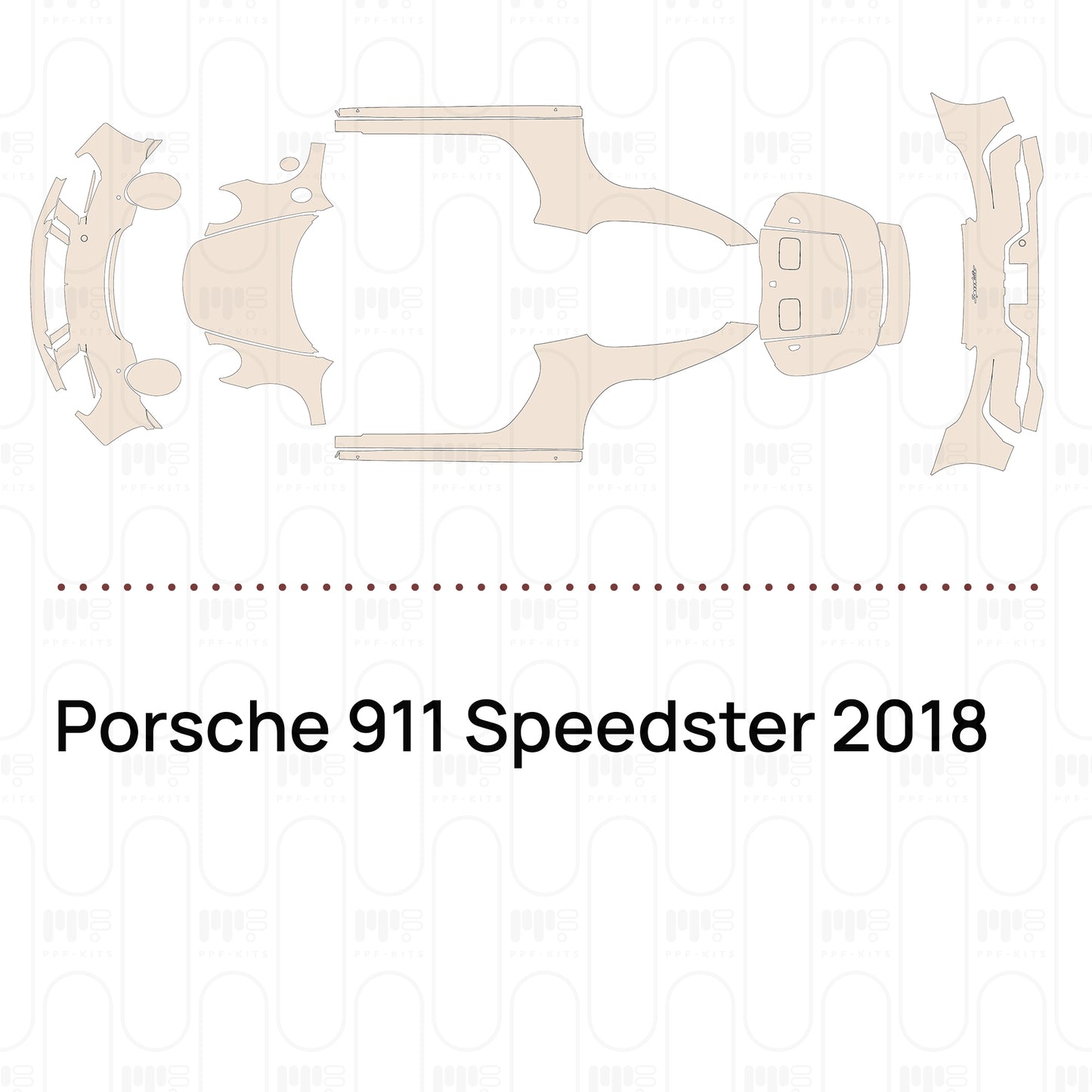 Pre-Cut PPF Porsche 911 Speedster 2018