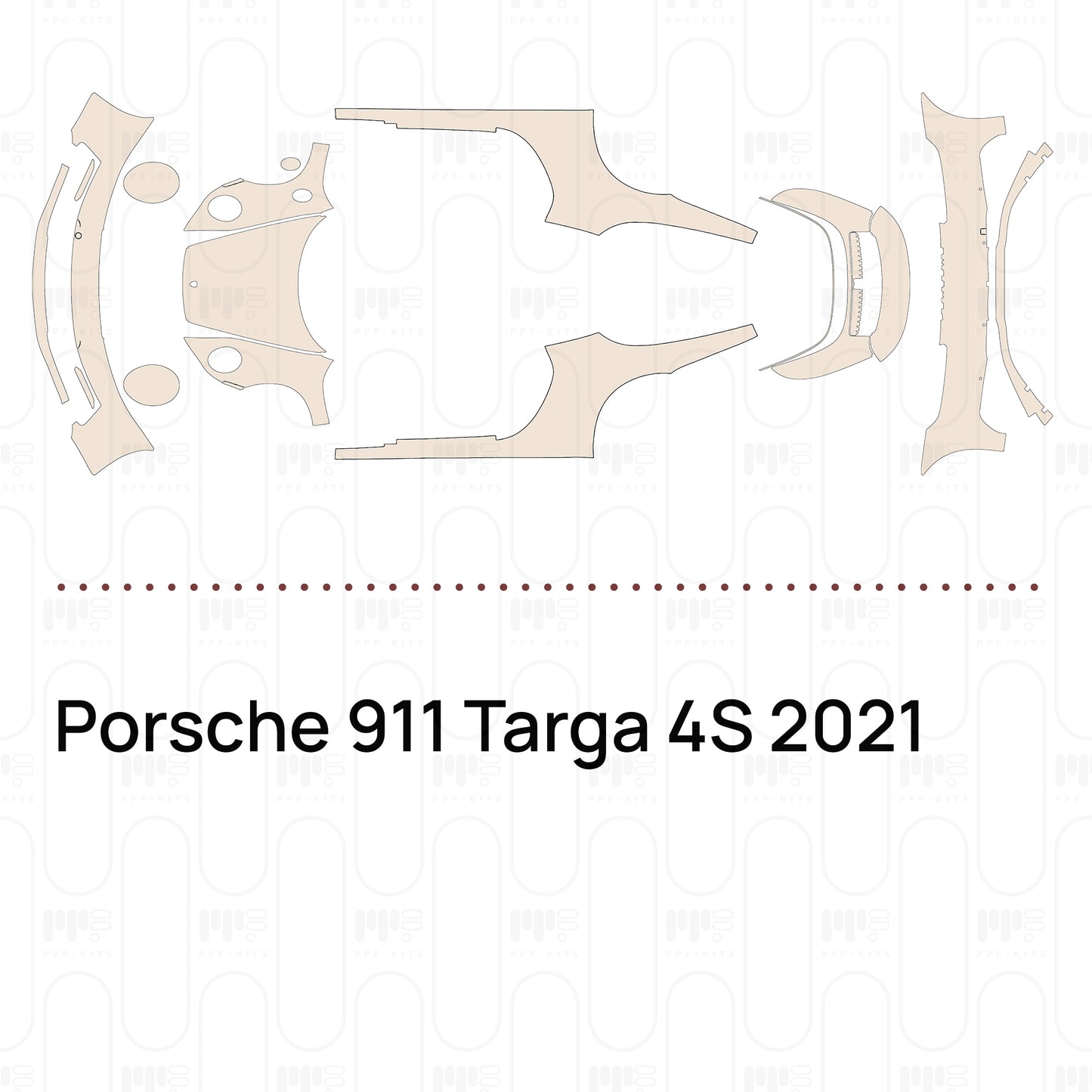Pre-Cut PPF Porsche 911 Targa 4S 2021