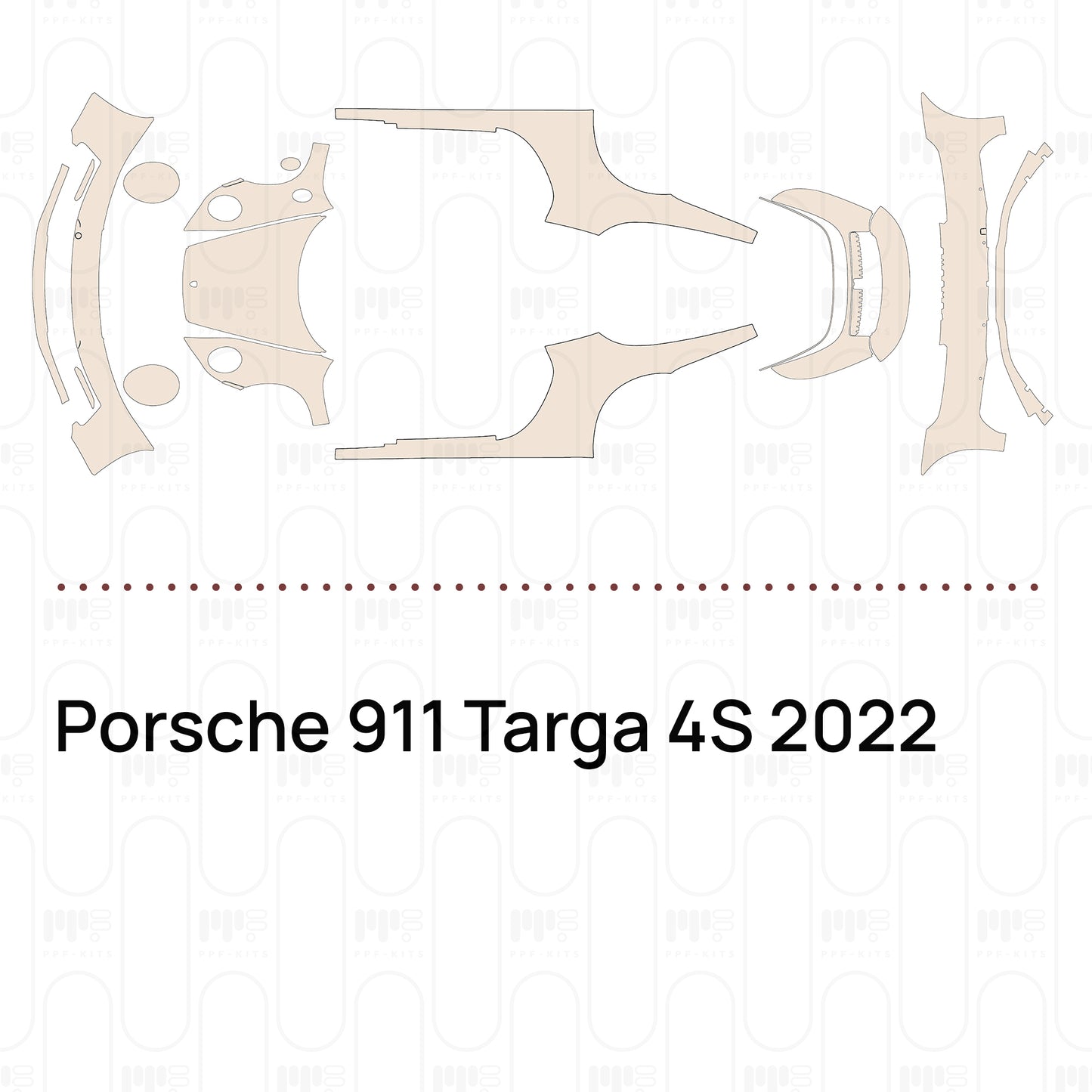 Pre-Cut PPF Porsche 911 Targa 4S 2022